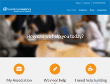 Tablet Screenshot of boardroommetrics.com